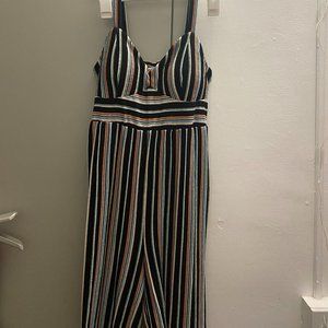 Colorful striped jumpsuit. Size M
